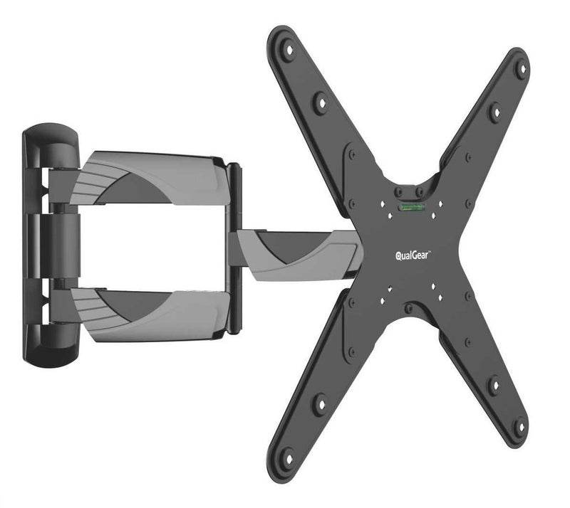 QualGear Qg-TM-A-012 Universal Ultra Slim Low Profile Articulating Wall Mount for 23-55 Inches LED TVs, Black [UL Listed] - Image 1